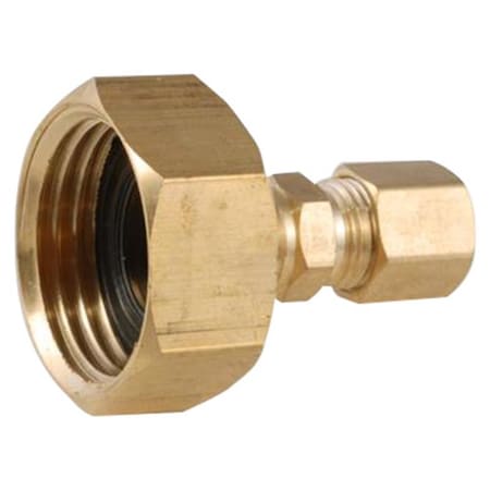 Anderson Metals Anderson Metals 3/4 in. Female Hose X 1/4 in. D Male Flare Brass Adapter 57499-0412AH